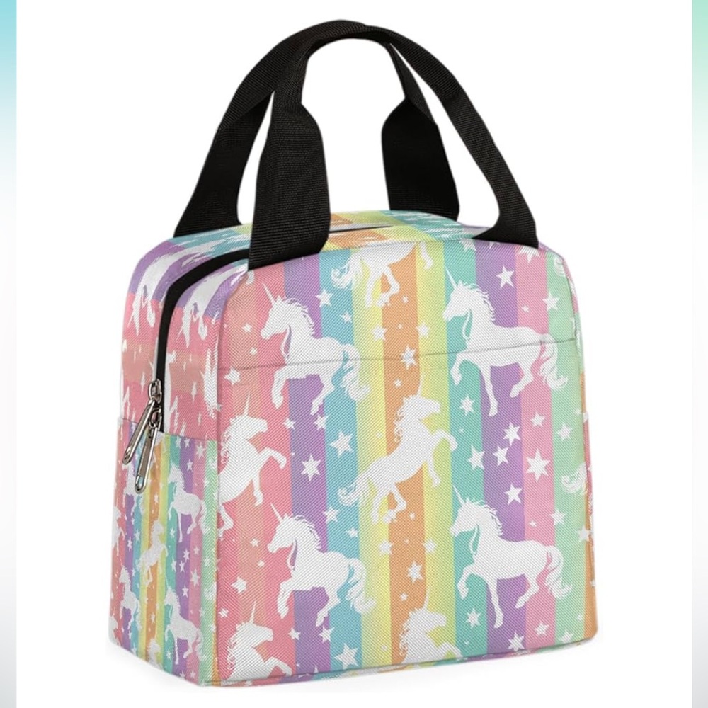 Colorful Unicorn Lunch Bag